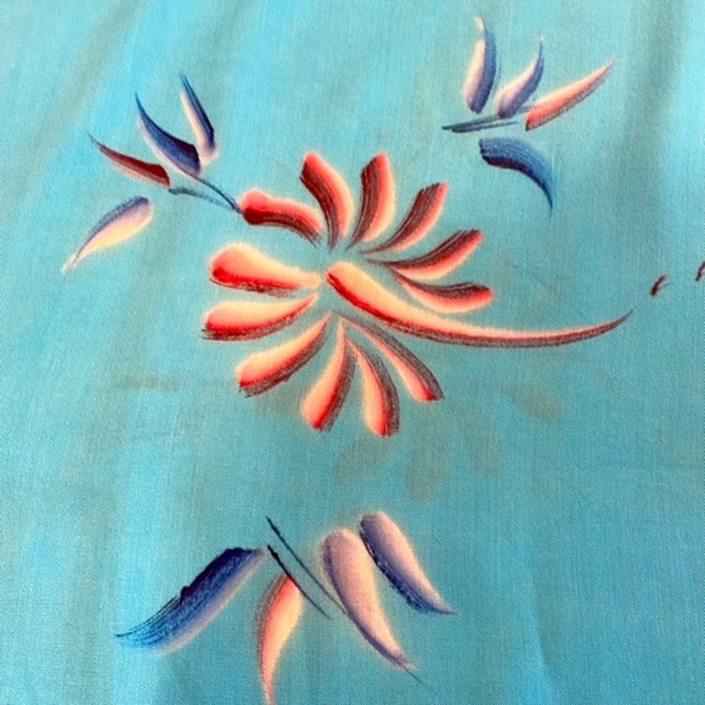 sarong wrap dress swim cover up or scarf from Hibiscus Collection hand painted - Picture 6 of 9